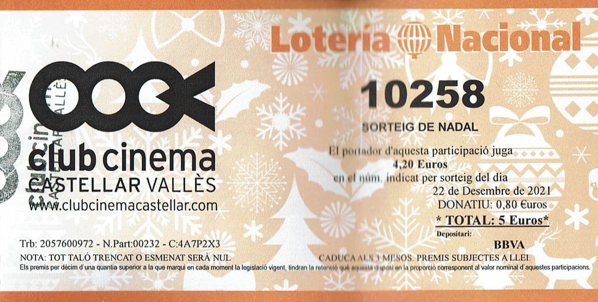 Nou horari dels divendres (21 h) i pagament de la loteria de Nadal