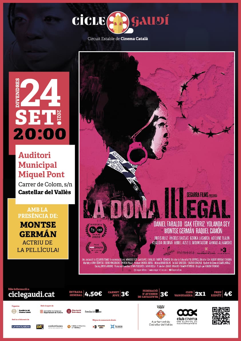 L’actriu castellarenca Montse Germán assistirà a la presentació de La dona il·legal, el film del Cicle Gaudí d’aquest setembre