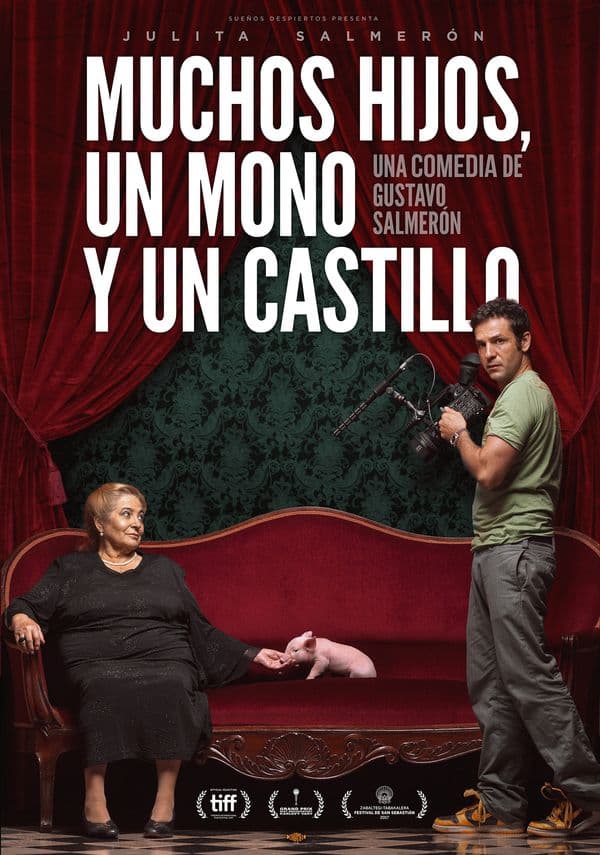 Cartell de Muchos hijos, un mono y un castillo