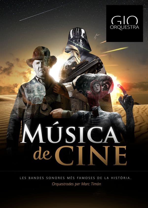 Cartell de Concert: "Música de cine", a càrrec de la GIOorquestra