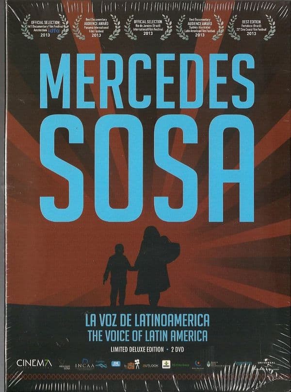 Cartell de Mercedes Sosa, la voz de Latinoamérica